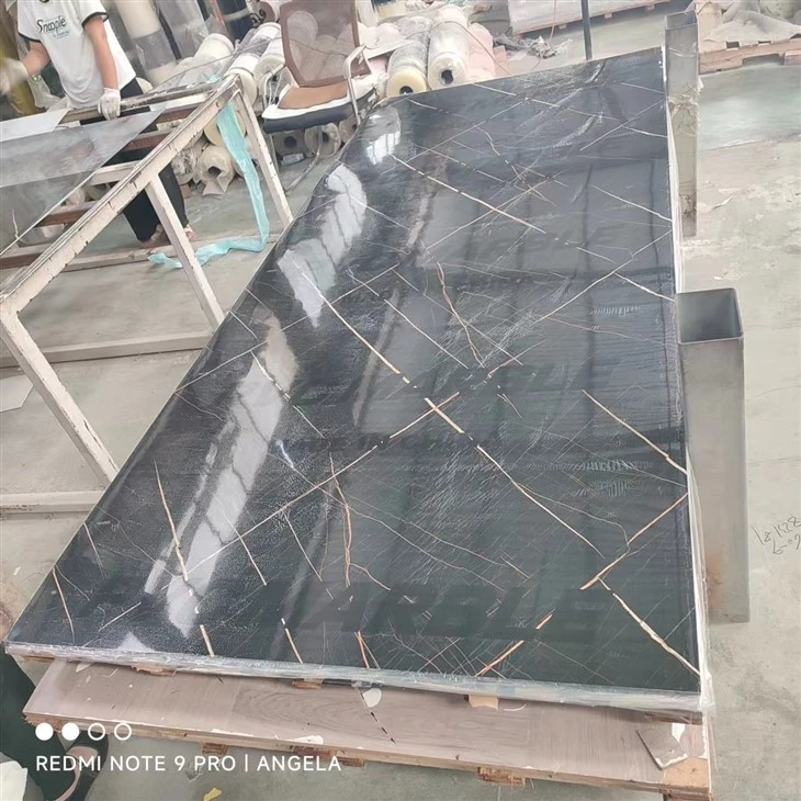 1220*2440mm Pvc Marble Sheet For Wall Decoration